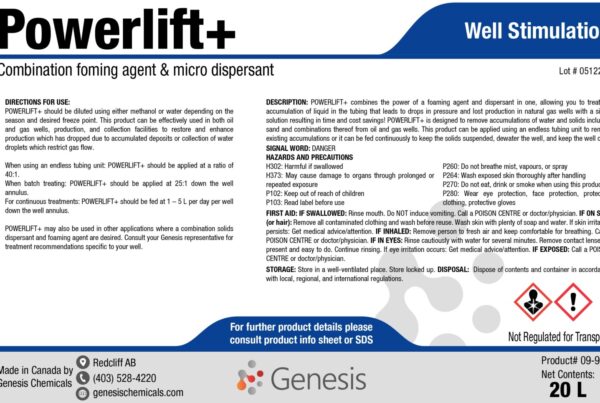 Powerlift-Genesis-Canada-Foaming-Agent-Well-Stimulation-Dispersant-Endless-Tubing-Product-Label