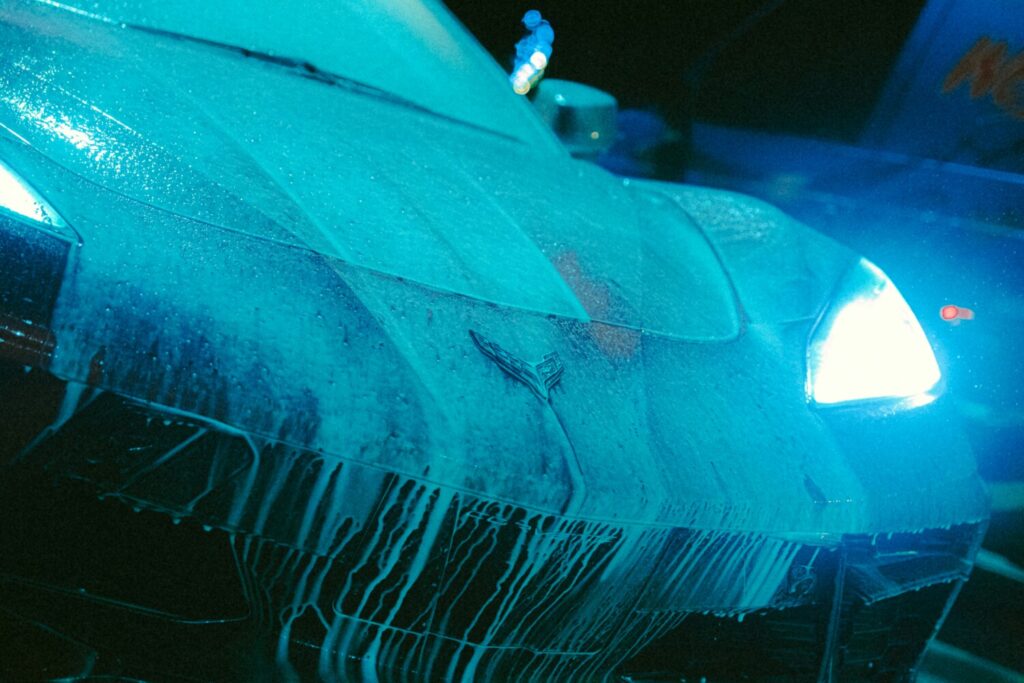 Voodoo Foaming Car Cleaner on Corvette
