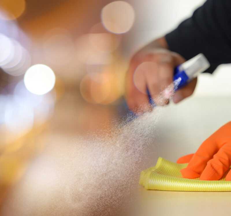 Building Wide Commercial Disinfecting - Sanitizing Countertop