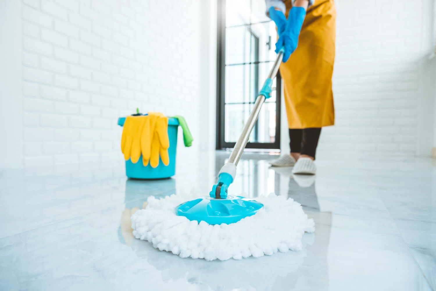 High Traffic Floor Care Systems - Clean Mopping
