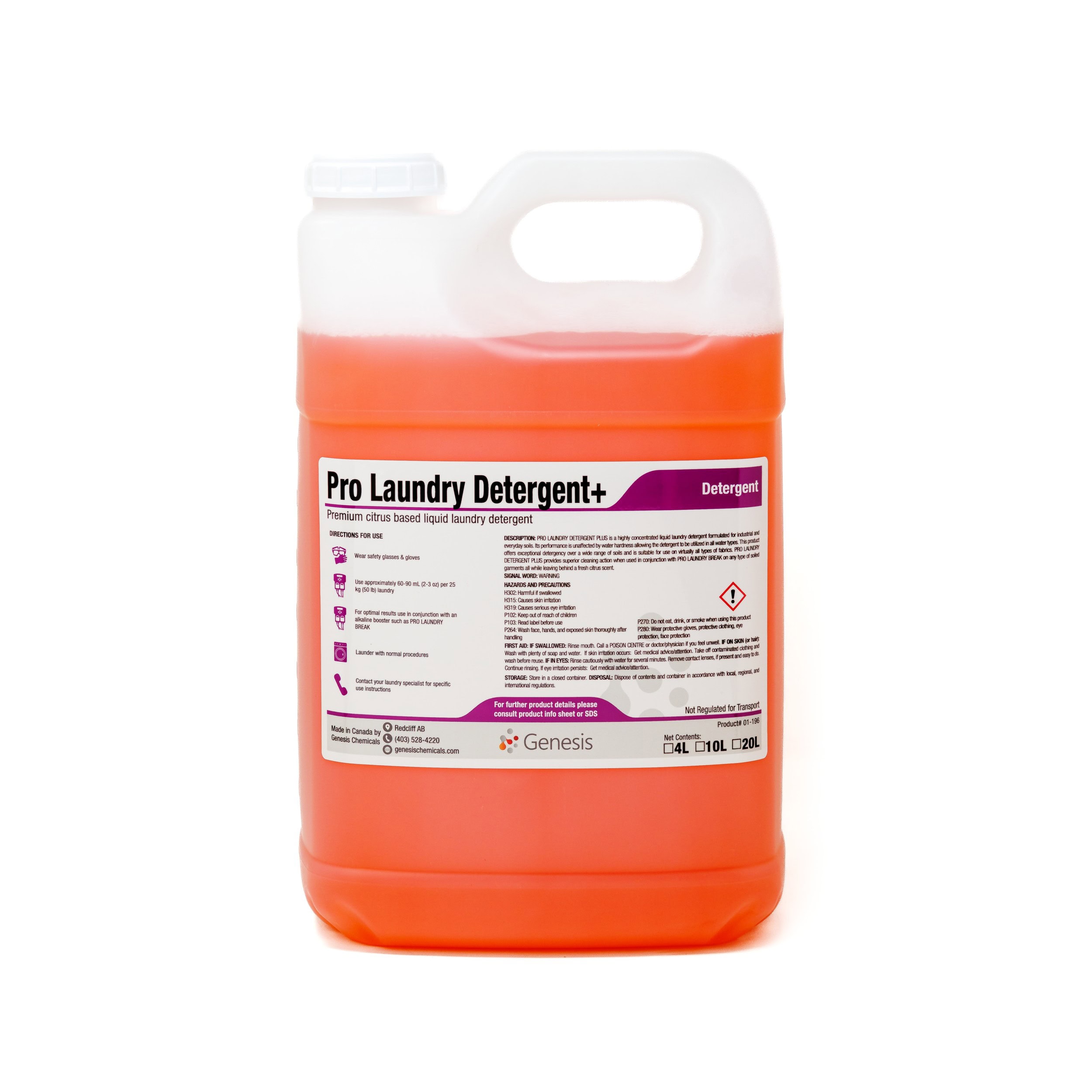 Pro Laundry Detergent Plus - Premium Citrus Based Liquid Laundry Detergent - Concentrated Formula